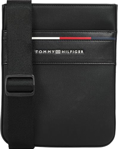 Tommy Hilfiger Herren Crossbody Bag Tasche Foundation Mini Crossover Klein, Schwarz (Black), Einheitsgröße