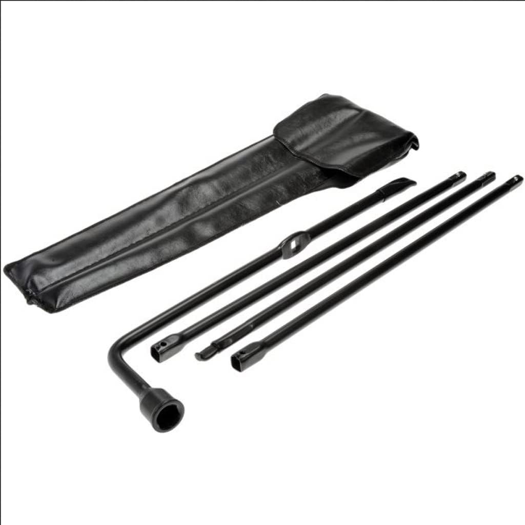 KarParts360 For Ford F-250 Super Duty/F-350 Super Duty 2008-2016 Spare Tire And Jack Tool Kit | Made Of Steel | Black | With 3 Extension Arms And Lug Wrench | Replacement For 7C3Z17005A, 8C3Z-17005-A