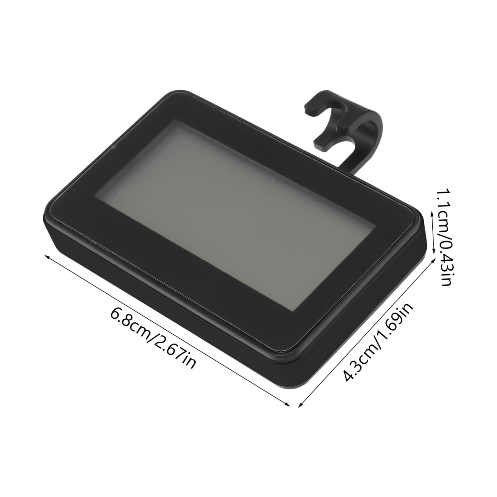 TIDTALEO High Precision Refrigerator Thermometer Digital Temperature Monitoring Device with Magnetic Back Stand Hook for Easy Placement Black Shell Accurate Readings from