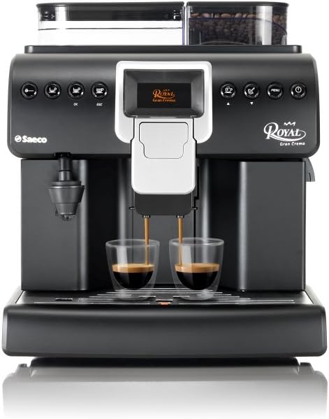 Saeco Royal Gran Crema Libera installazione Automatica Macchina da caffè con filtro 2.2L 2tazze Nero, Argento