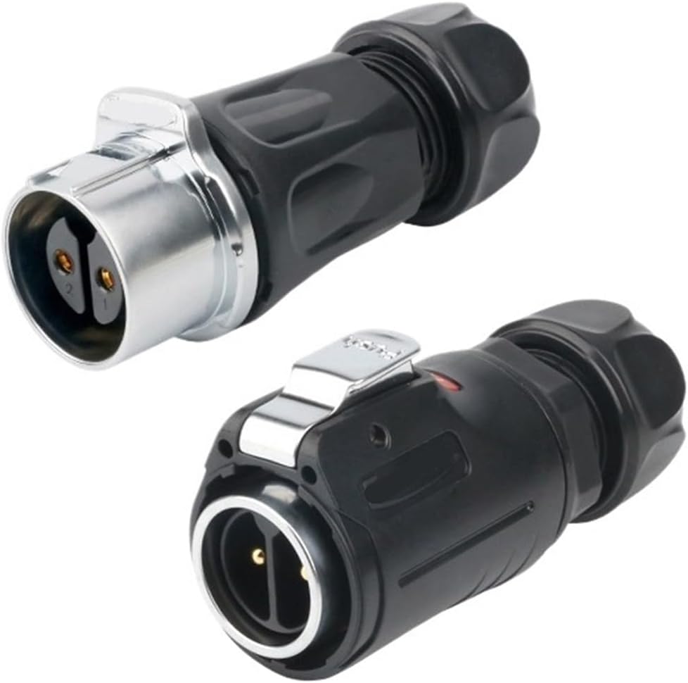 Docking LP24 waterproof aviation socket 2-3-4-10-12-19 core power signal male and female docking connector(2 core 35A)