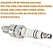 QAZAKY 2pcs Spark Plug A7TC Compatible with GY6 50cc-70cc 90cc 110cc 125cc 150cc ATV Scooter Pit Dirt Mini Bike Moped Go Kart Chinese C7HSA C5HSA C6HA CR6HS CR6HSA U16FSR U22FS Z10 Z10YC Z12 Z8 UR3AS