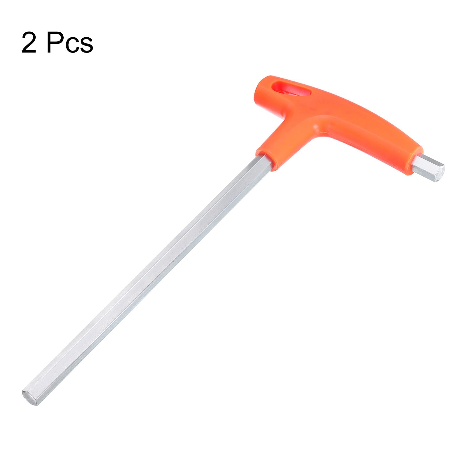 HARFINGTON 2 llaves hexagonales con mango en T de 10 mm métricas CR-V T-Key llaves hexagonales interiores herramienta de reparación para mantenimiento automotriz del hogar, naranja