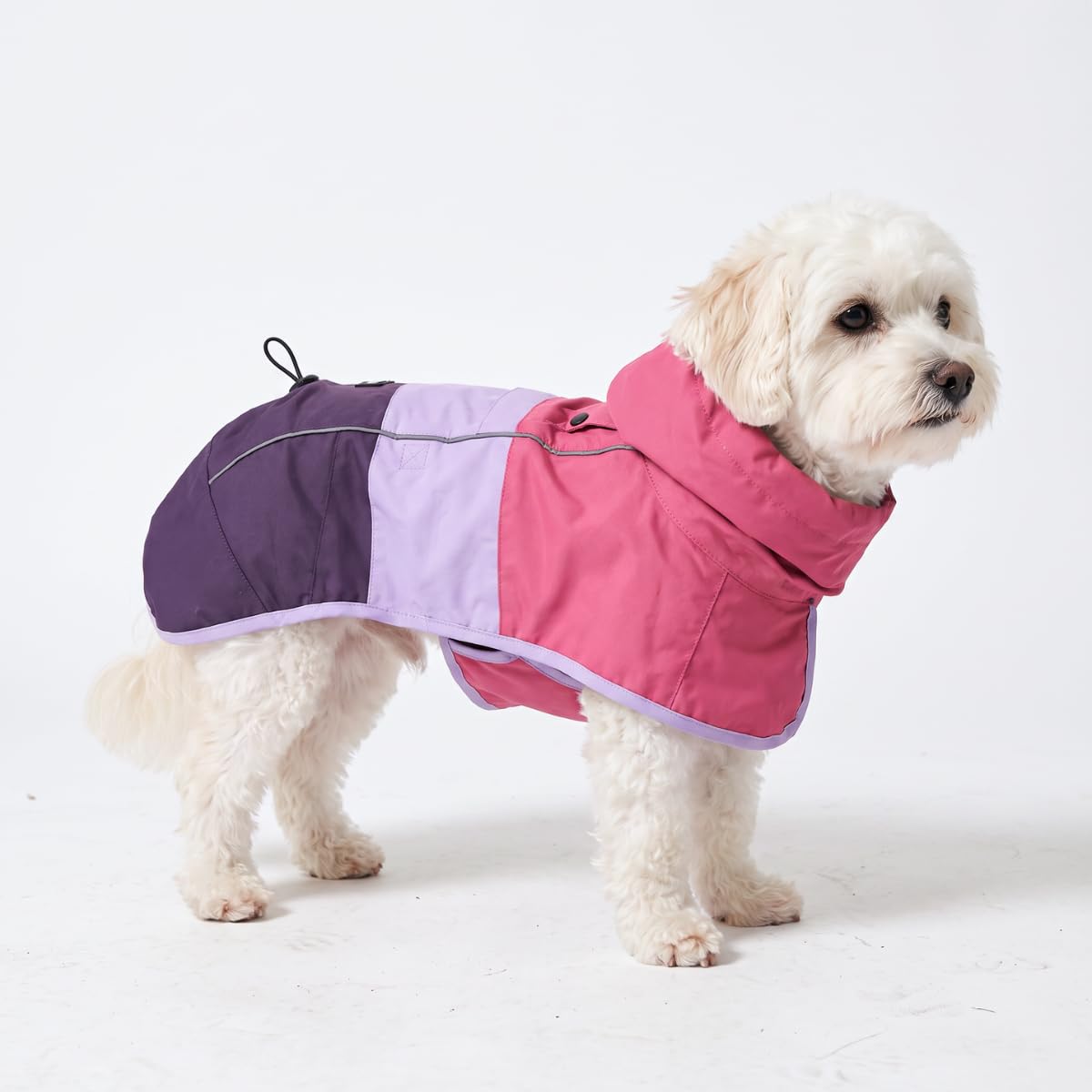 Spark Paws Dog Raincoat - Waterproof Rain Jacket w/Hood, Full Coverage
