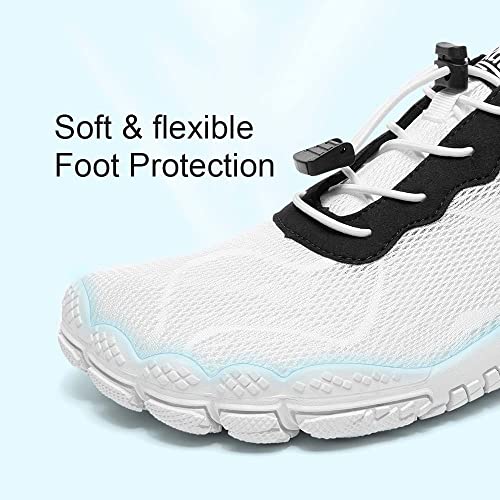 Image of hiitave Men Barefoot Water Shoes Beach Aqua Socks Quick Dry for Outdoor Sport Hiking Swiming Surfing