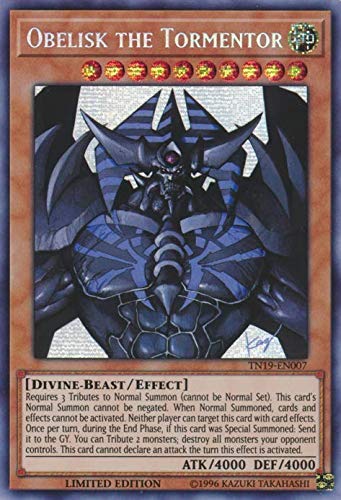 Obelisk the Tormentor (alternate art) - TN19-EN007 - Prismatic Secret Rare - Limited Edition