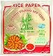 Bamboo Tree Reispapier für Frühlingsrollen rund 22cm Vietnam 400g (rot)
