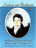 Ludwig van Beethoven: Klavierkonzerte Nummer 4 und 5 (?Emperor?), Musiknoten für zwei Klaviere
