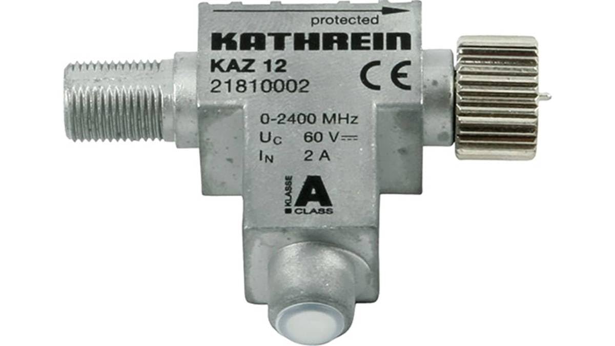 Kathrein Kaz 12 Blitzstromableiter (F-Connector HF-Anschluß) 0-2400 MHz, KAZ12