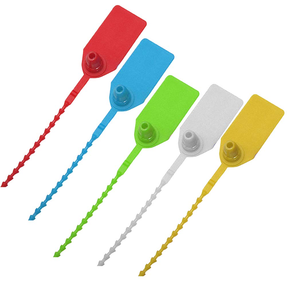 iplusmile 50pcs Zip Ties - Seals Pull Tite Self-Locking Tie for Fire Extinguisher Logistics, Lagguage,Transport