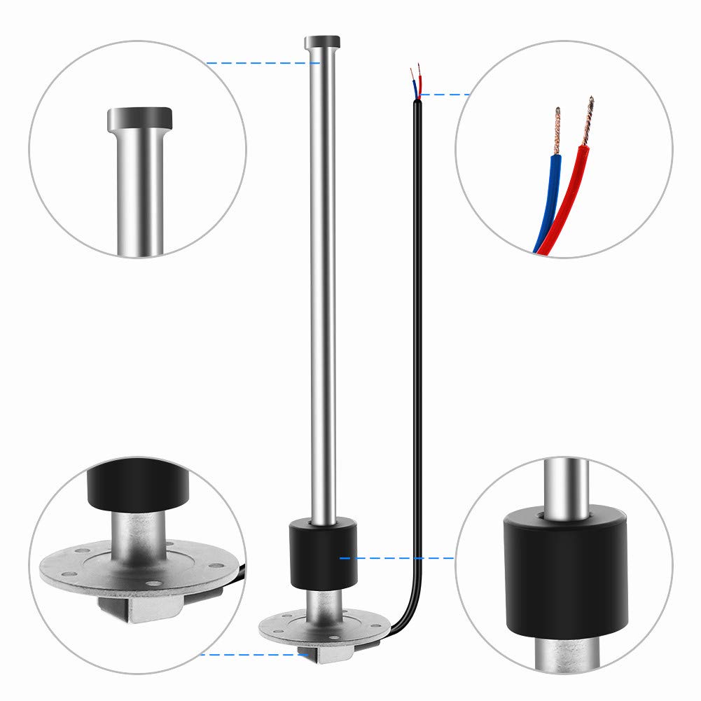 0190 ohms 10" Fuel Sending Unit Marine Fuel Tank Sender for Boat Truck