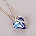 WAGANU Explosive Water Drop Pendant Crystal Sweater Necklace Earrings Jewelry Ladies Pendant Necklace