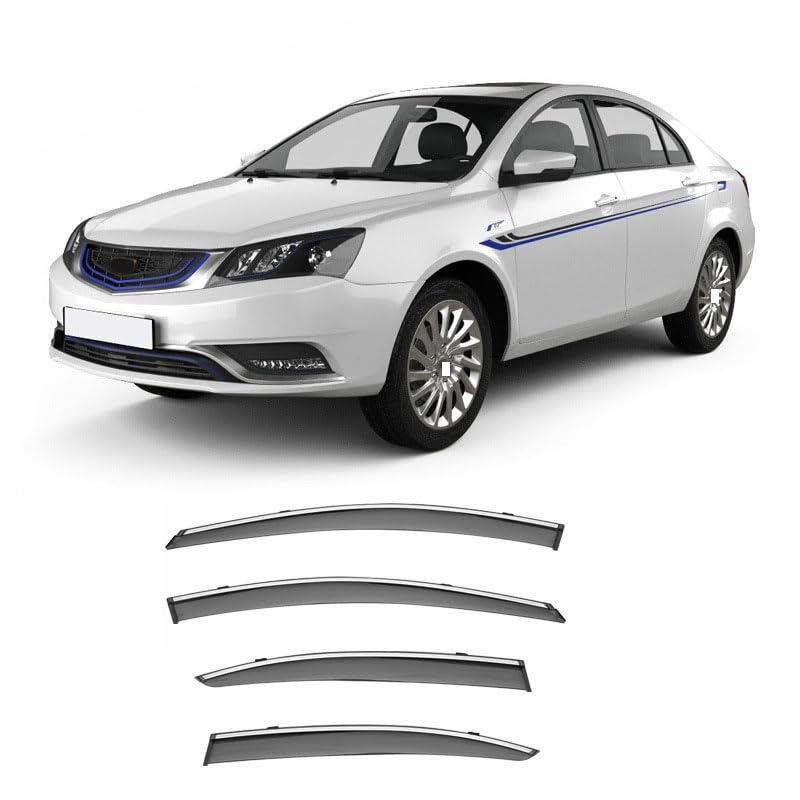 Deflectores de aire para Geely Emgrand EV 2014-2020 viseras de lluvia y sol 4 piezas