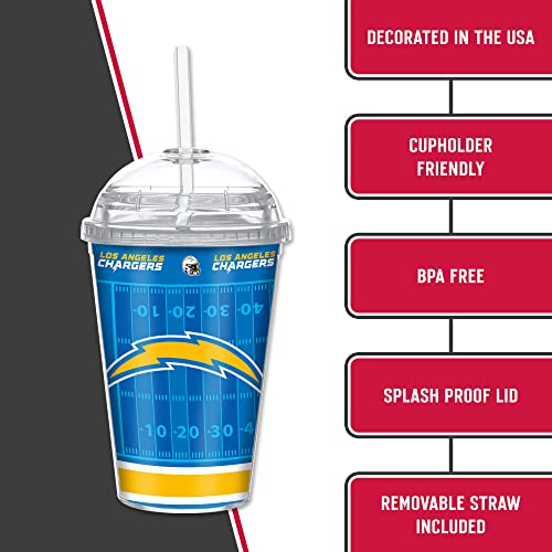 Image of Rico Industries NFL Football Rookie of The Year 12oz Acrylic Tumbler, Youth Tumbler with Swirly Straw