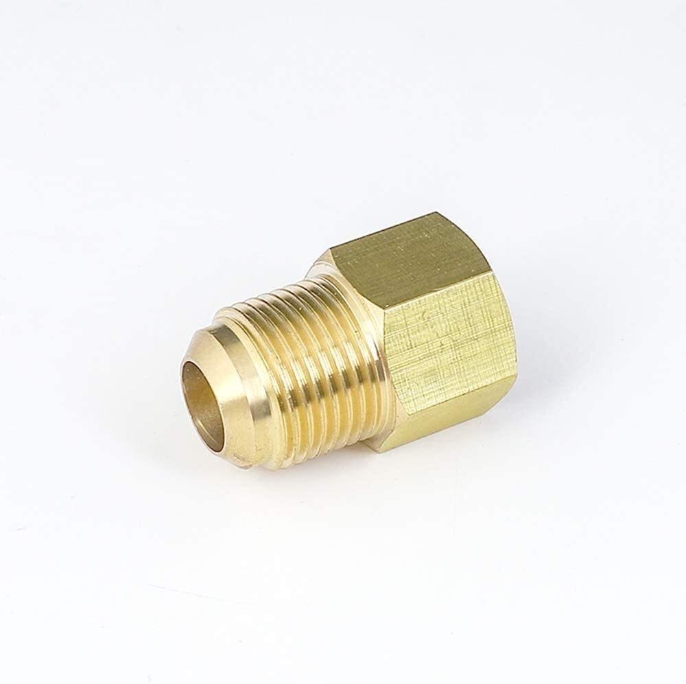 Raccordi filettati Raccordi per tubi in ottone 45 gradi SAE 1/4" 3/8" 1/2" 3/4" Raccordo di riduzione svasatura Riduttore Connettore per tubi in ottone Acqua Gas Aria Combustibile Convertitore per ru