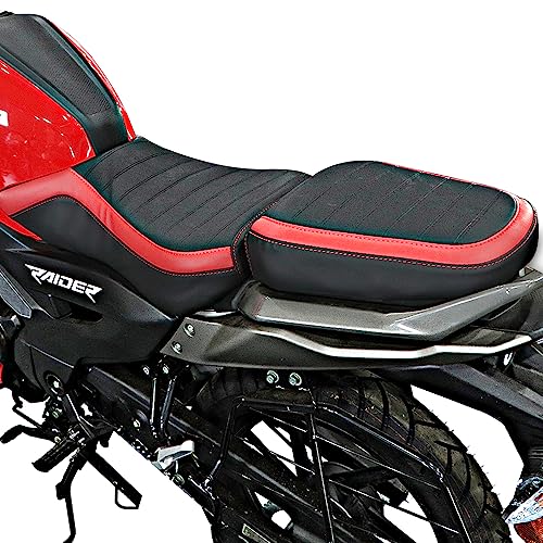Image of TVS Seat Cover for Sweat Free Comfortable Riding| Nylon Thread Stitching for Strength| Bike Riding Accessories|Heat & UV Ray Protection|Enhanced Tear Resistance