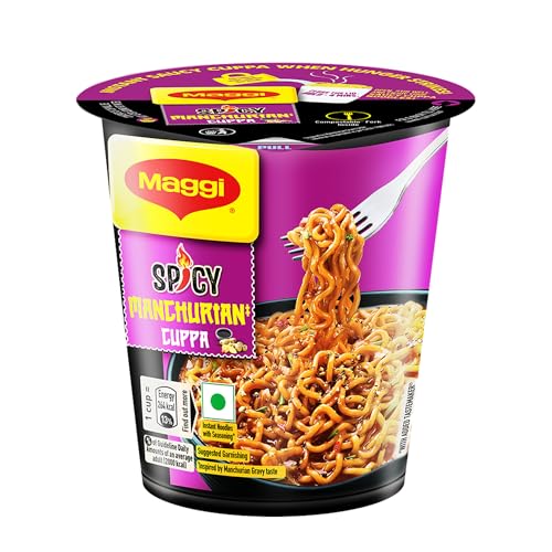 Image of MAGGI Spicy Manchurian Instant Cuppa Noodles - Delicious Slurpy Saucy Taste, 70.5g