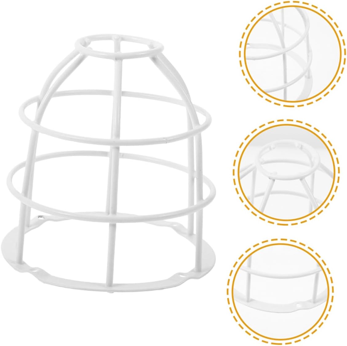 4pcs Diy Lampshade Frame Decorative Light Guard Modern Lamp Shade Bracket for Ceiling and Table Lamps Easy to Install for Decor