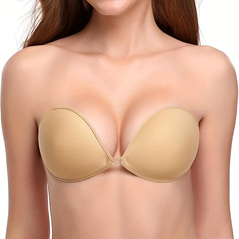 Women's & Girls Nipple Cover Strapless Bra, Instant Breast Lift Sticky Bra Backless Invisible Push up Self Adhesive Bra Reusable Breast Lift Up Wire Free Bra for Sagging Breast-image-44