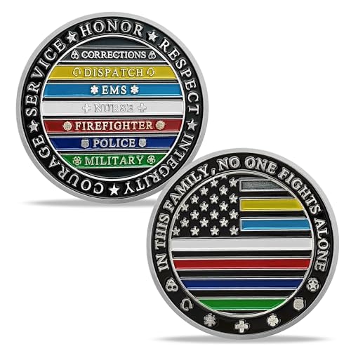 Fire Rescue Challenge Coin EMS Police Firefighter Coin