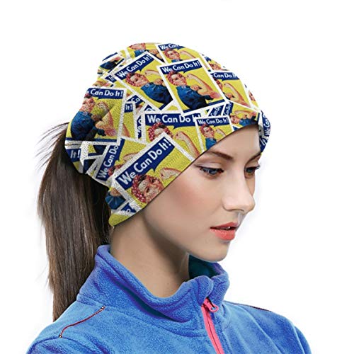 Rosie The Riveter Face Mask Neck Gaiter For Men Women Reusable Washable Cloth Bandanas Funny Balavaca Wind Dust Protection For Ski Runing Motorcycle #TOP2