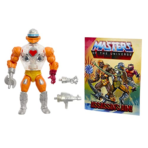 Les Maîtres De L’Univers Origins Figurine Articulée Roboto Avec Accessoire Et Mini-Bande Dessinée, À Collectionner, Jouet Enfant, Dès 4 Ans, HKM69 Les Maîtres De L’Univers Origins Figurine Articulée Roboto Avec Accessoire Et Mini-Bande Dessinée, À Collectionner, Jouet Enfant, Dès 4 Ans, HKM69