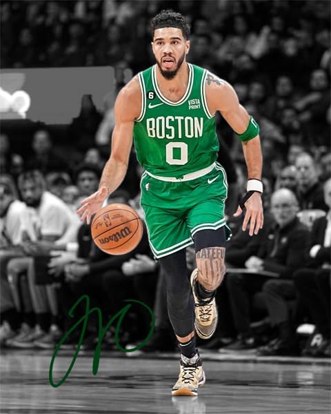 Amazon.com: Ikonic Fotohaus Jayson Tatum Signed Photo Autograph