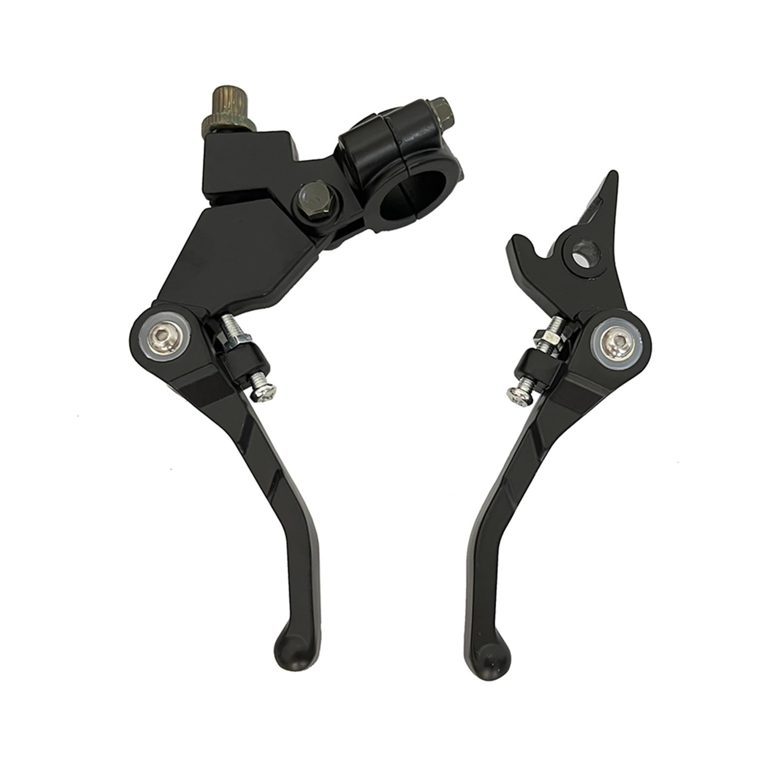 TINGYUS Motorbike Brake Lever 22mm Folding Handlebar Pit Dirt Bikes Clutch Brake Lever for 50cc - 200cc ATV Bike Motocross(Black B Lever)