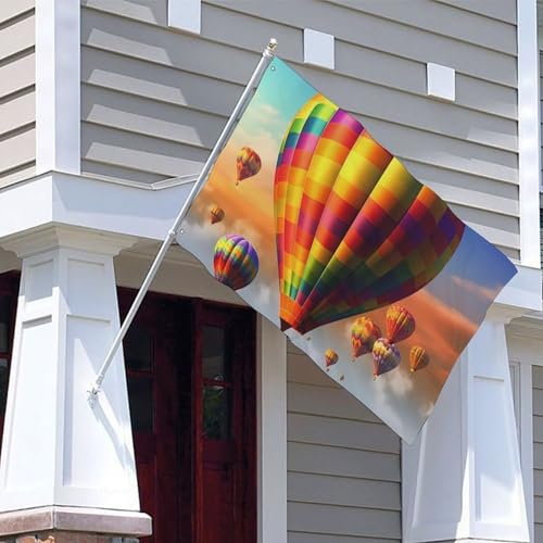 Bannière décorative montgolfière haut de gamme double face - 5
