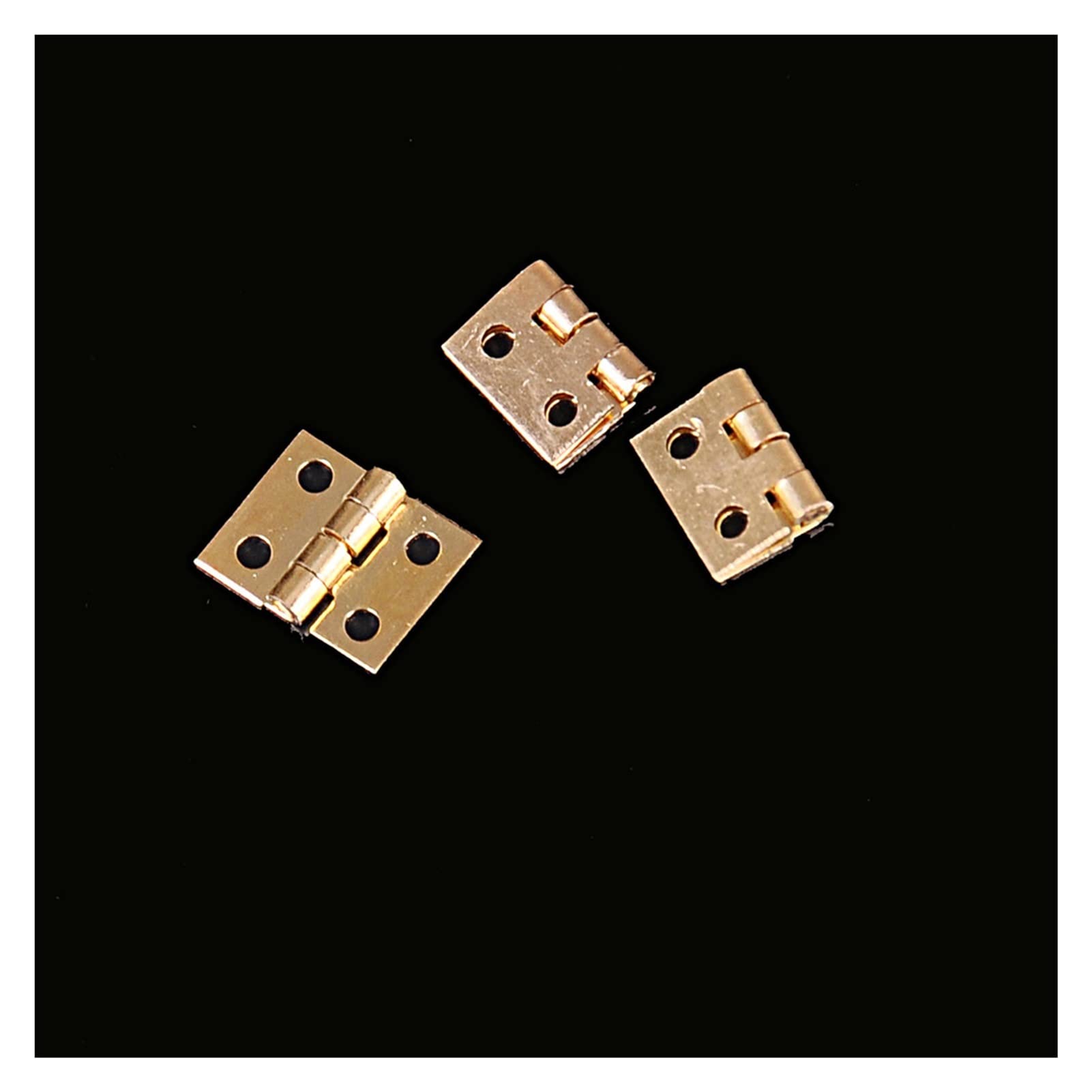 Nvsfzgiyg One Color Butt Hinges,Door Hinge,Latch Hasps,20Pcs/Lot Cabinet Brass Plated Mini Small Decorative Jewelry Wooden Box Furniture Essories