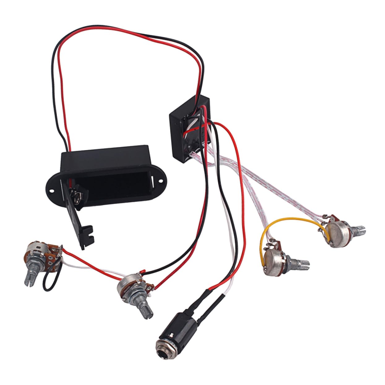 BESPORTBLE 2 Band Equalizer Eq Preamp Circuit for Bass Guitar Pickup Pickup Gu50 Bass Wiring Harness