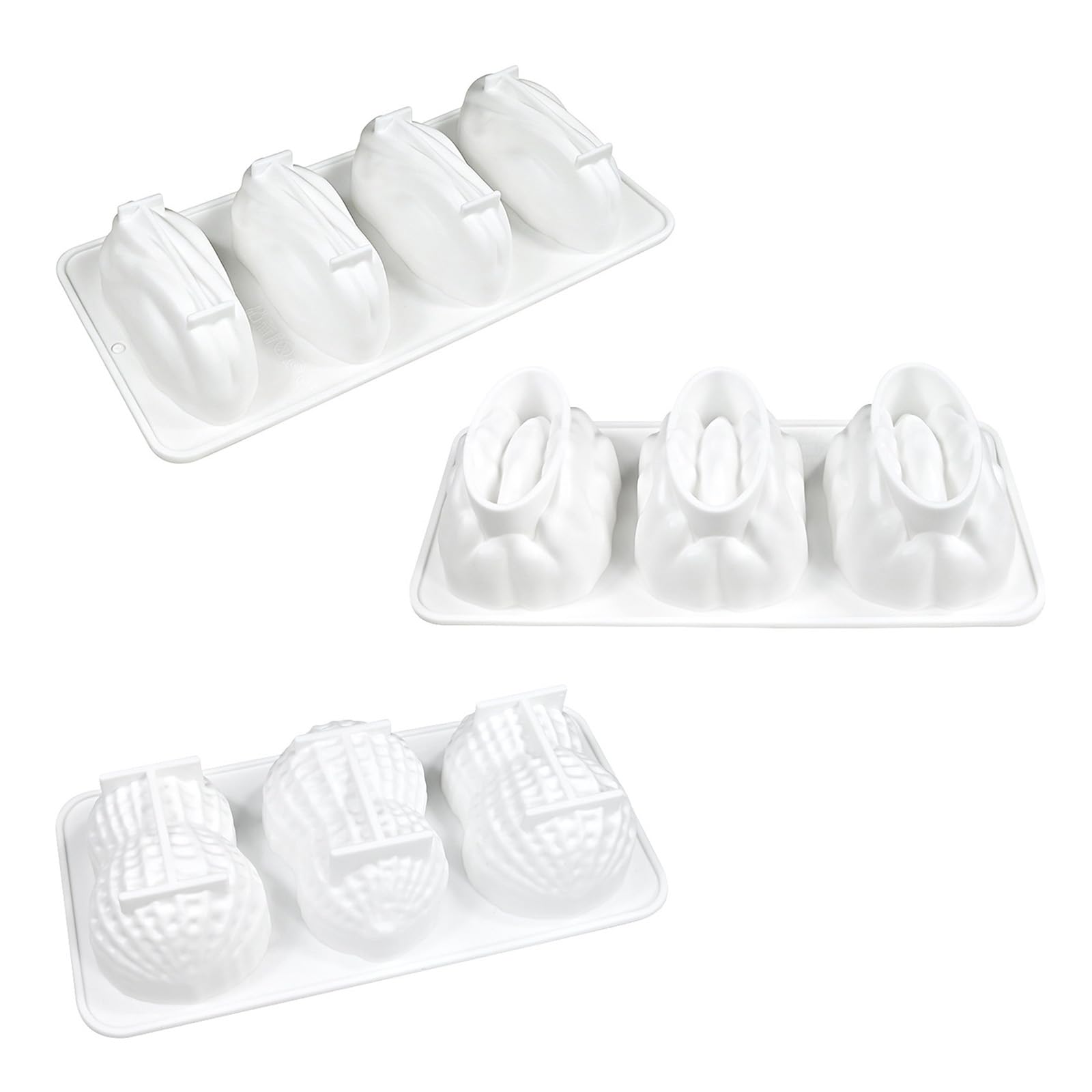 PANGBOER Silicone Nut Molds Nut Fondant Chocolate Molds for Dessert Cake Decorating, Cupcake Toppers, Soap Mold Silicone Fondant Cake Decorating Tool Chocolate