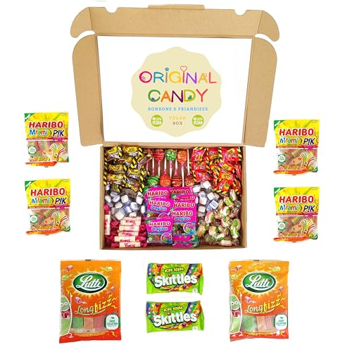 Assortiment Bonbons Vegan - 80 Bonbons de marque dans un Sachet Unique de  Qualité pour Régime Végétarien et Végétalien - 10 Types de Friandises 