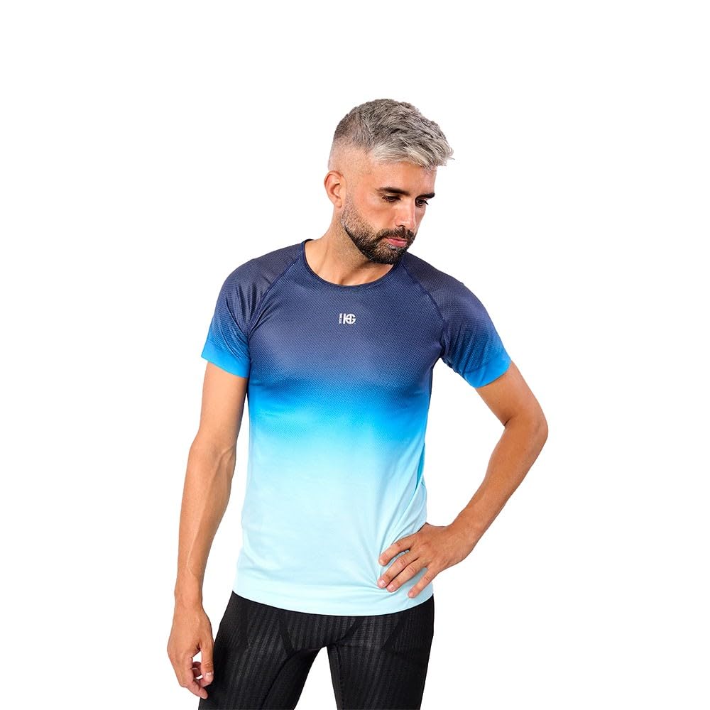 HG Sport Maglietta A Maniche Corte Printed 2XL-3XL