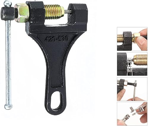 Miniatura 5 de Cadena de motocicleta 420, 132 eslabones, cadena de transmisión estándar para motos de motocross de 110 cc y 125 cc, ATV, Go Karts, mini bicicletas,