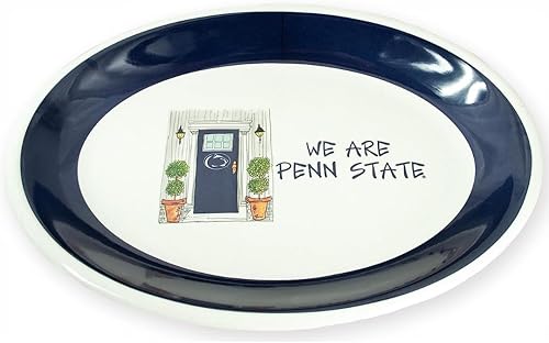 Magnolia Lane Penn State Nittany Lions - Plato ovalado de melamina de alta resistencia de 18 pulgadas para fiesta en estacionamiento, barbacoas, disponible en Yaxa Mexico