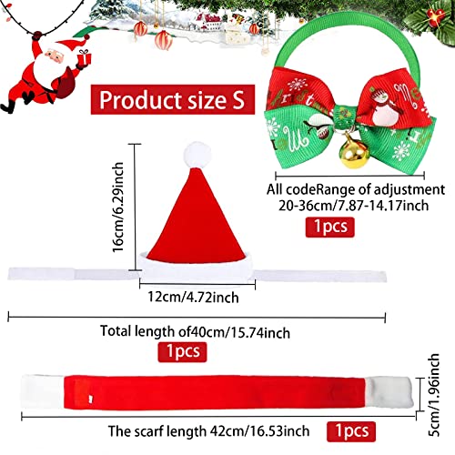 Weihnachtsmütze Hund, Hund Katzen Weihnachtsmütze, Haustier Weihnachtskostüm Zubehör, Weihnachten Kostüm, Justierbare Weihnachten Mütze, Stirnband mit Glocken