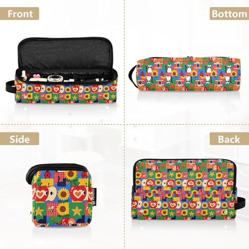 Bolso de viaje para herramientas de cabello con alfombrilla resistente al calor, bolsa portátil para planchas, rizadores y secadores miniatura 5