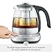 Breville BTM500CLR Tea Maker Compact Infuser and Water Kettle, 4 Cup, Brushed Stainless Steel and Glass
