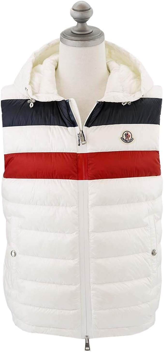 待望の再入荷 モンクレール Moncler メンズ アウター ダウン ダウンベスト ロゴ 2color Timothe Gilet トリコロールライン ロゴワッペン付きフード付きダウンベスト 白 黒 1a C0453 032 999 R1340 02s 年春夏新作 送料無料 Smtb Tk 好評