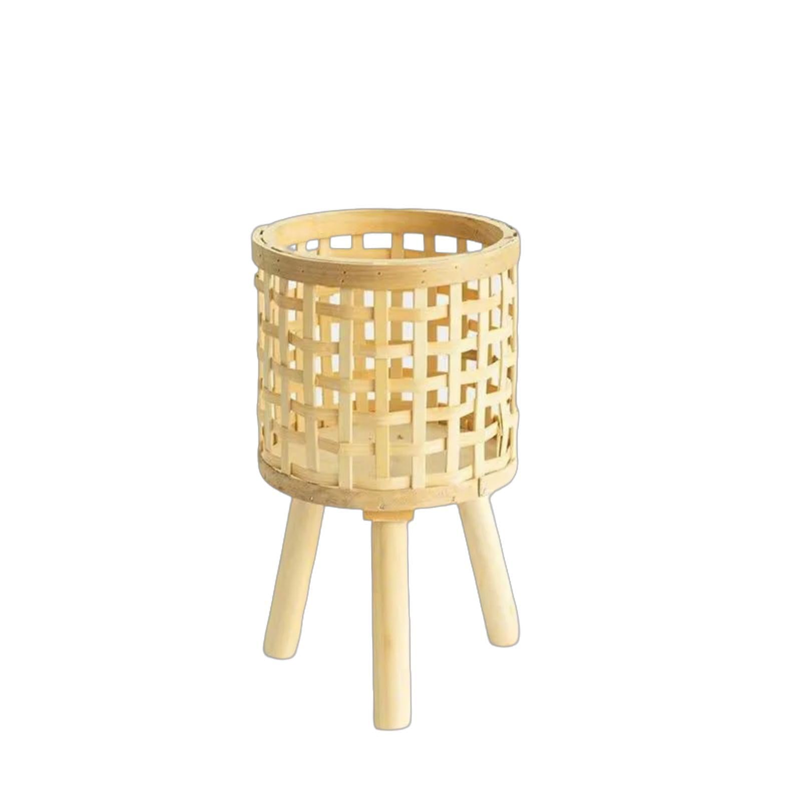 Support de fleurs en bois tissé haut de gamme pour suspension balcon