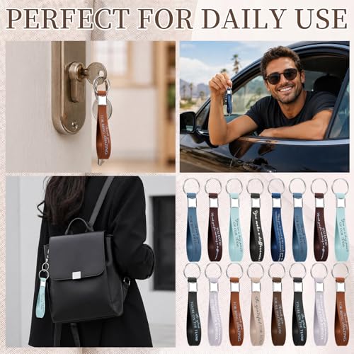 Image of Nosiny 30 Pcs Keychain Appreciation Gift Bulk Back to School Teacher Employee Coworker Inspirational Thank You for Office