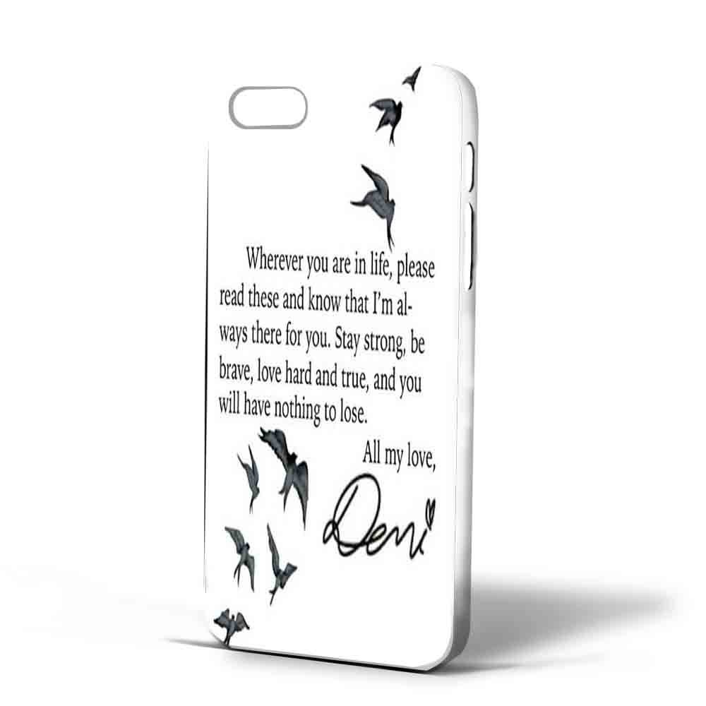 demi lovato tattoo and quotes Iphone Case iPhone 5c white