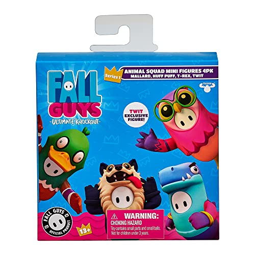 FALL GUYS Ultimate Knockout - 1.5" Collectible Mini Figure 4-Pack, Animal Squad - Image 3