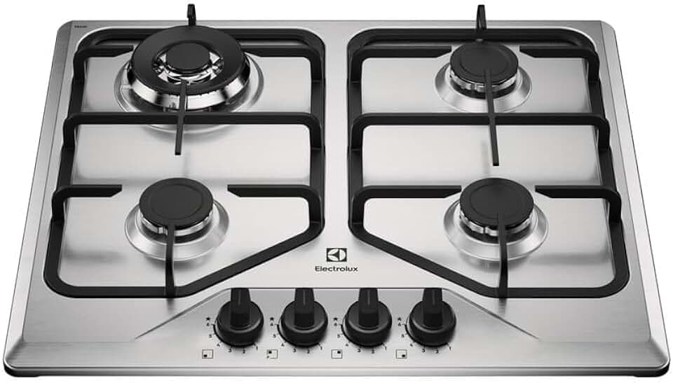 Electrolux Cooktop 4 Bocas a Gás Electrolux Inox Experience Multi Chama e Grade Ferro Fundido (KE4XC) Bivolt