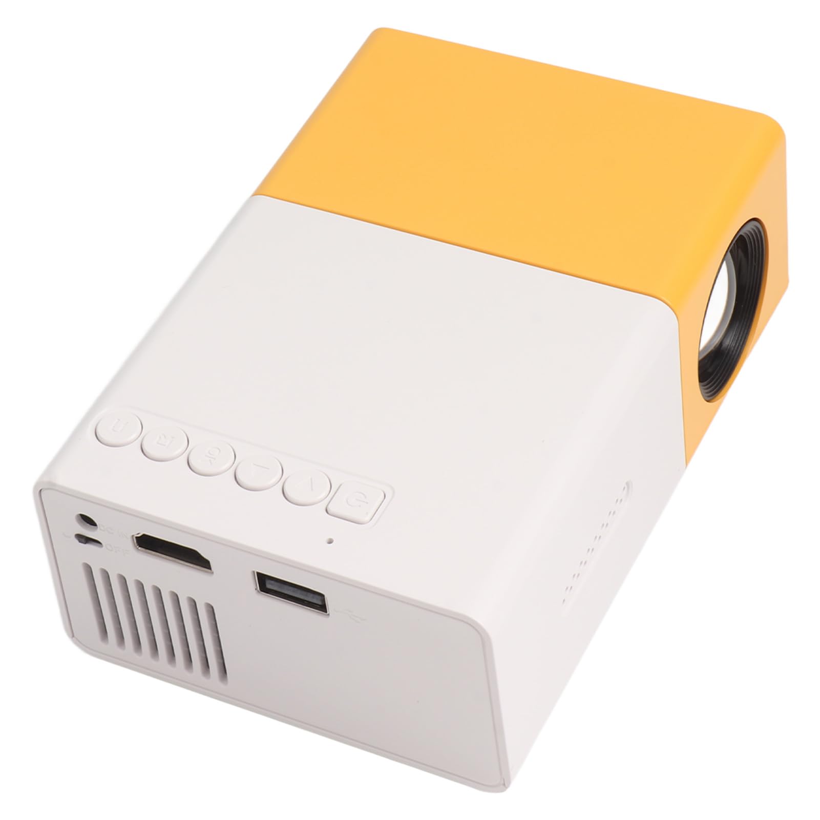 Sxhlseller Mini Projecteur Portable de Résolution 1920x1080 avec Interface Riche, Petit et Portable, et écran Géant de 24 à 60 Pouces, Source de Lumière LED pour Film de Cinéma en Plein