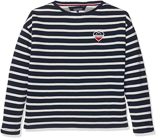 Tommy Hilfiger AME Stripe Bn HWK L/S Felpa Bambine...