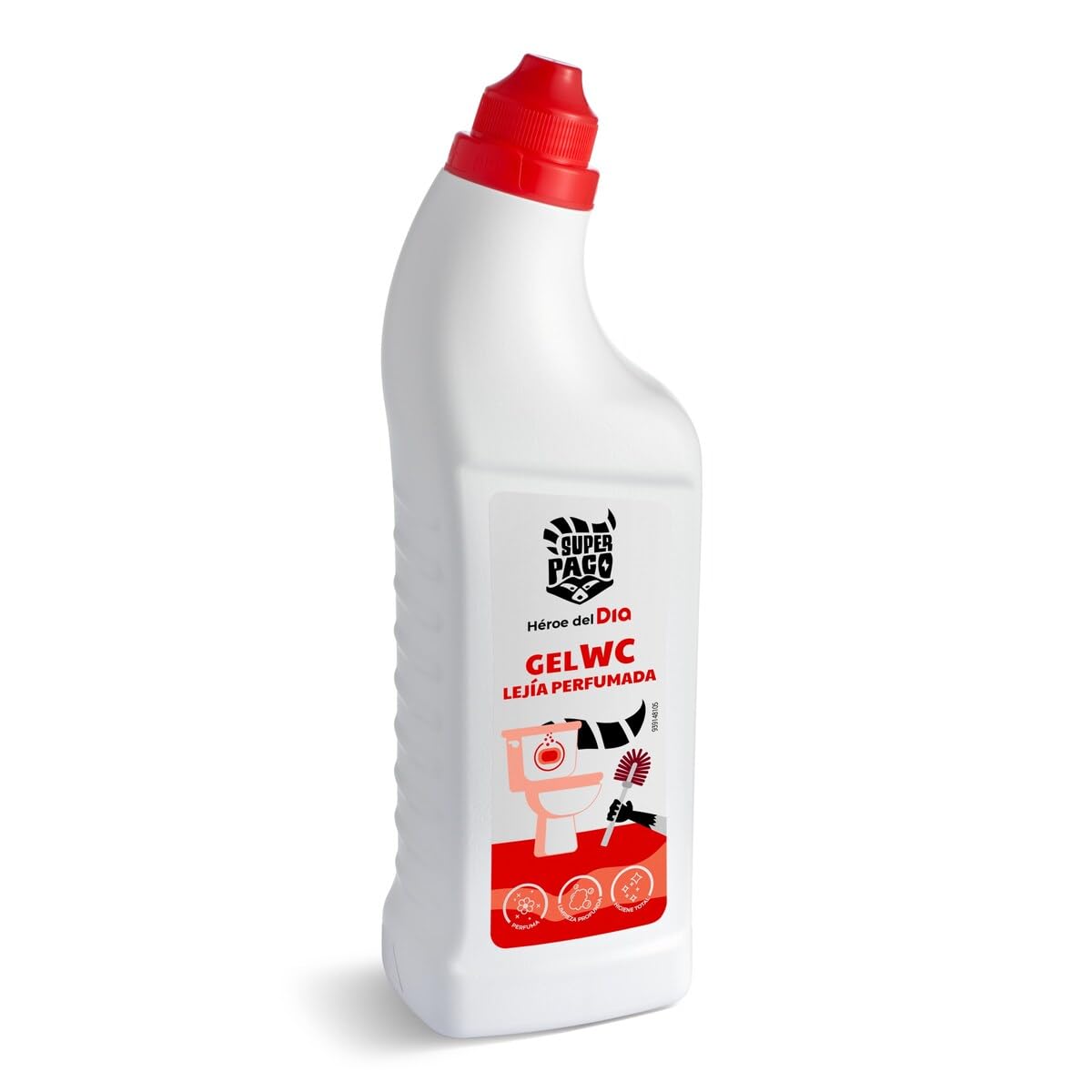 DIA SUPER PACO gel limpiador wc lejía perfumada botella 1 lt