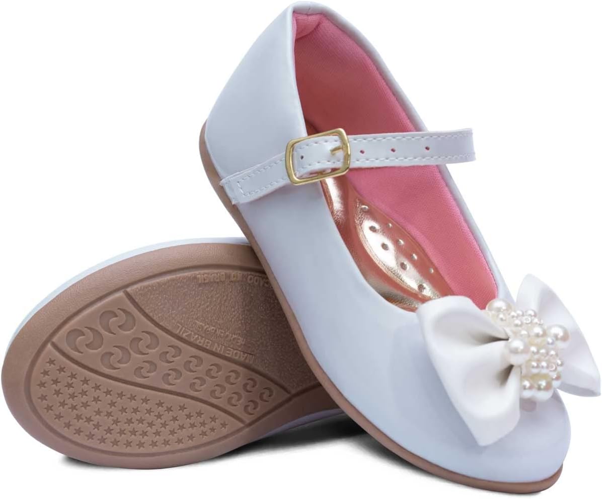Sapatilha Popidi Infantil Menina Laço Perola 02.25