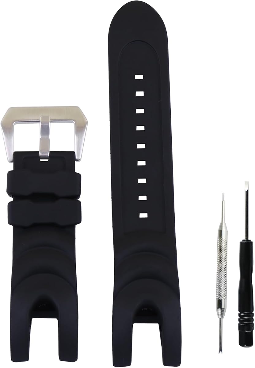 Men's rubber watch strap compatible with Invicta Reserve Collection Venom 0361 1594 11962 14459 16150 16311 18881 19484 20342 5735 6051 6105 6110 80577 80580 F0003 ILEF0003A Outdoor Sports waterproof silicone watch band wristband bracelet accessories for women